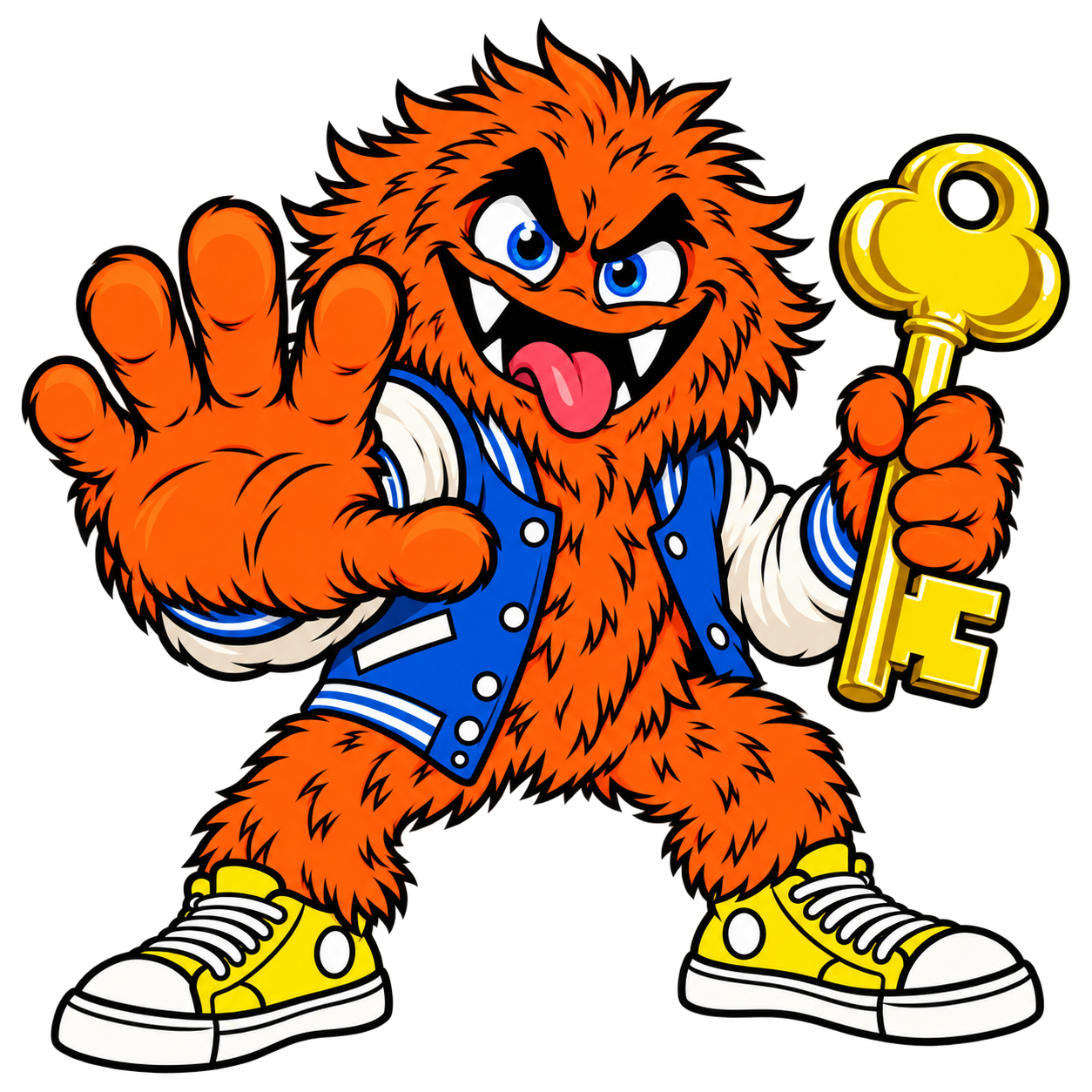 The Savage Bully blocks the entrance with one huge hand and holds the key to the playground.